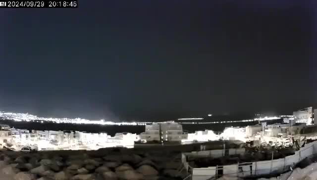 Footage showing the moment that a Drone launched by Iranian-Backed Forces in Iraq tonight against the City of Eilat in Southern Israel, was Intercepted by the Israeli Navy