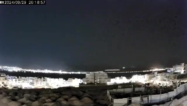 Footage showing the moment that a Drone launched by Iranian-Backed Forces in Iraq tonight against the City of Eilat in Southern Israel, was Intercepted by the Israeli Navy