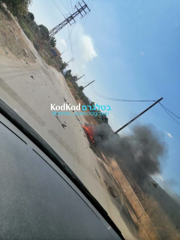 Berichten over een gerichte aanval op een motorfiets op de Ibl al-Saqi-weg in Zuid-Libanon