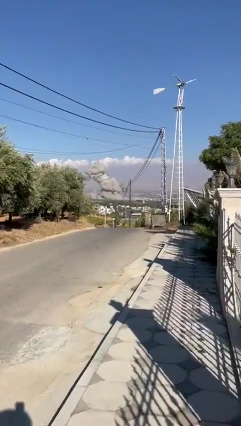 Ataque israelí desde la dirección de la llanura de Niha