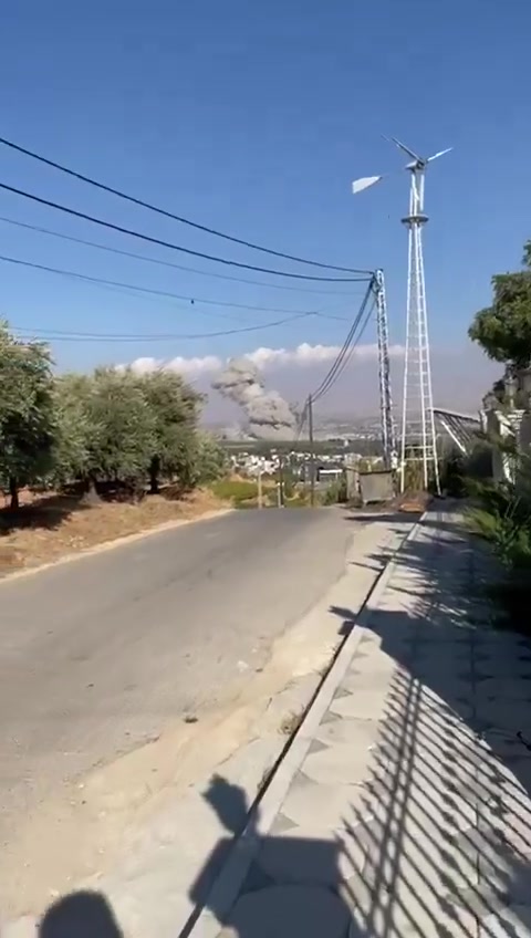 Ataque israelí desde la dirección de la llanura de Niha