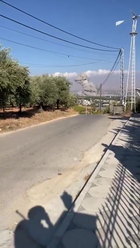 Ataque israelí desde la dirección de la llanura de Niha