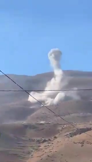 Ataque israelí en la carretera Ainata-Al-Arz