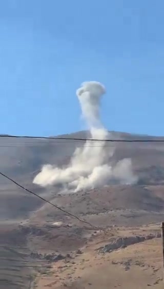 Ataque israelense na estrada Ainata-Al-Arz