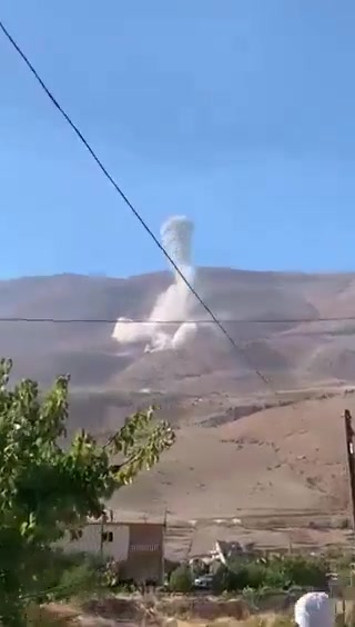 Ataque israelí en la carretera Ainata-Al-Arz