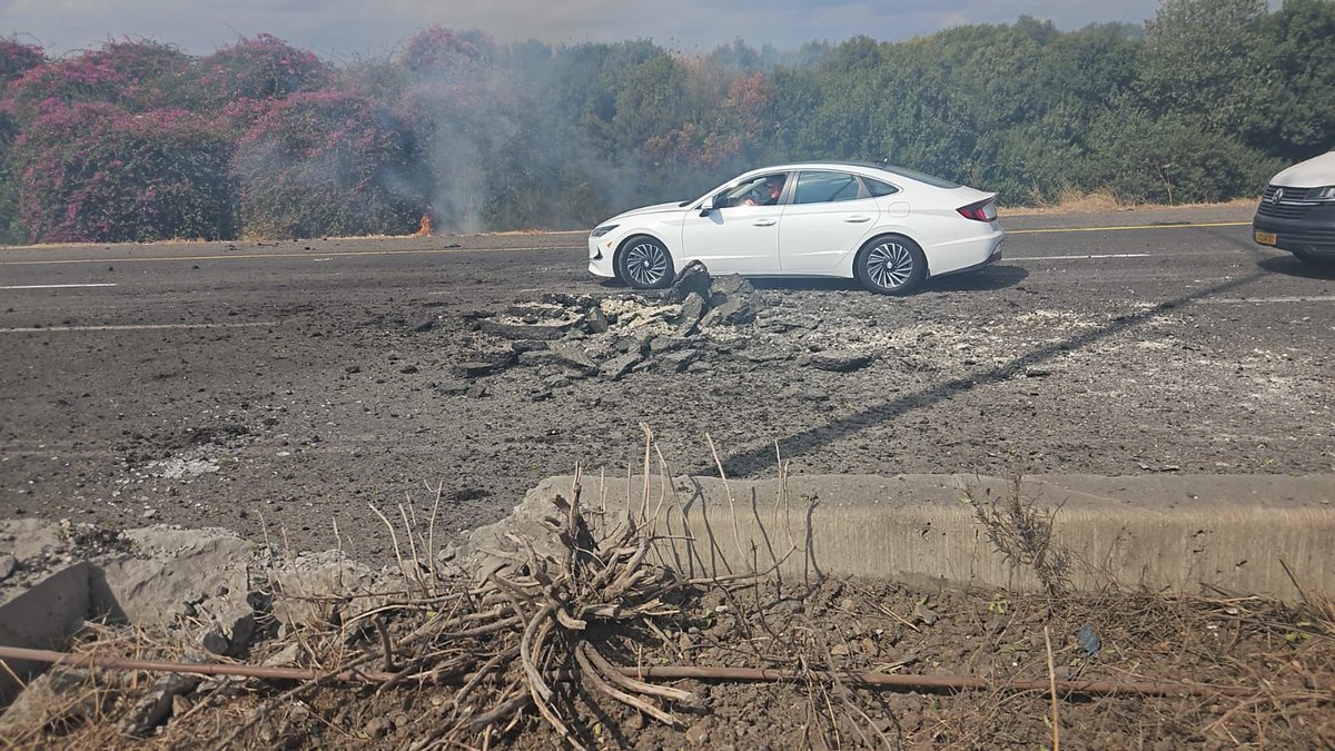 Debris and parts of missiles landed in Tel Aviv and central Israel