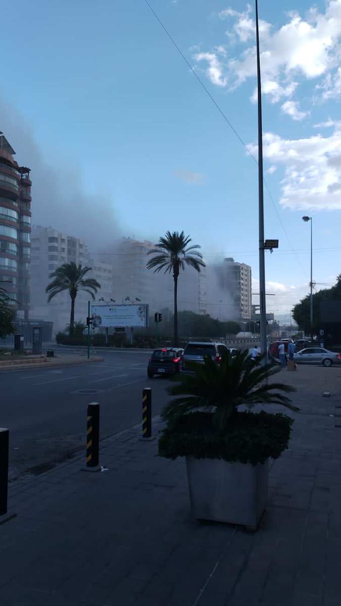 Israëlische inval in een gebouw nabij het Al Zahraa-ziekenhuis in het zuiden van Beiroet