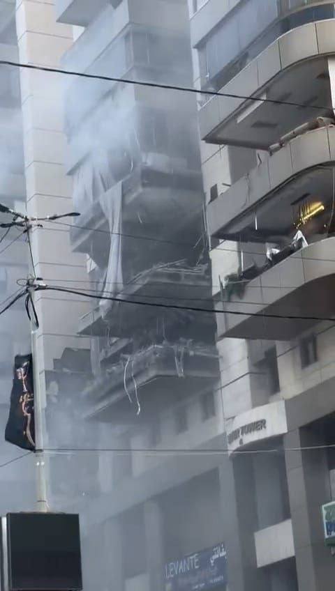 Israeli raid between Al-Janah and Al-Awzai in the southern Beirut suburb