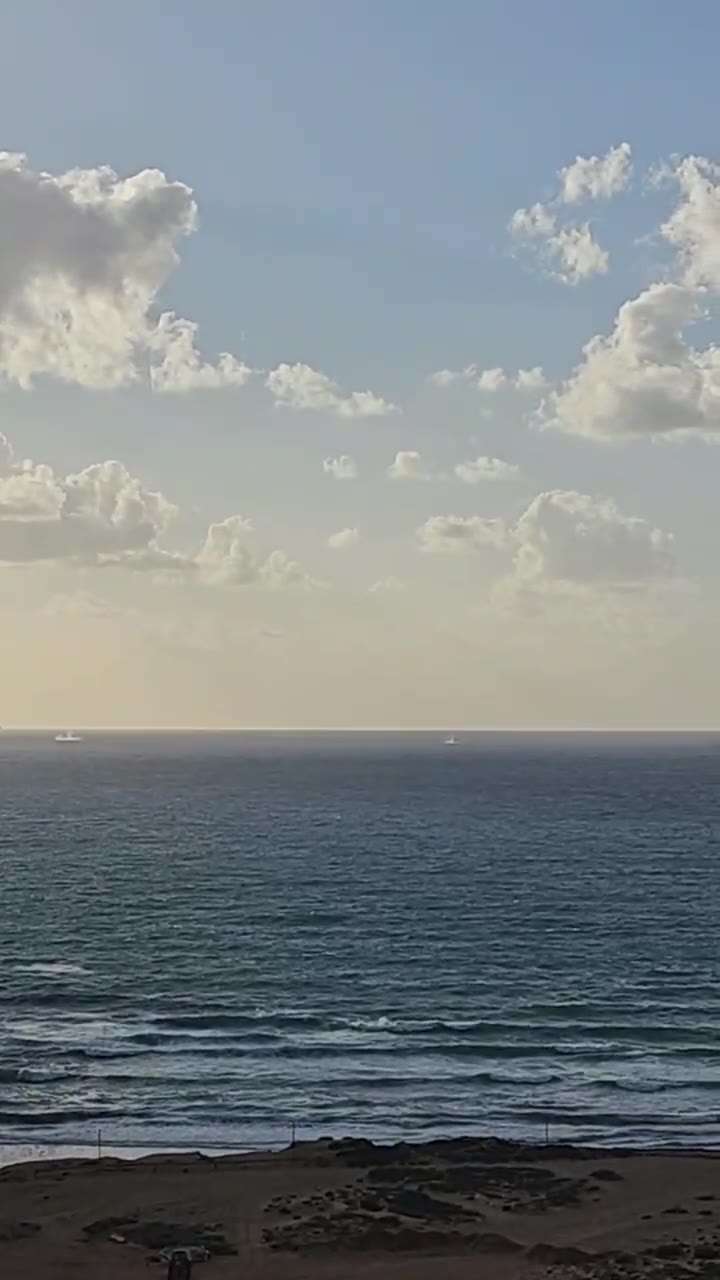 Impacts in the sea near Netanya
