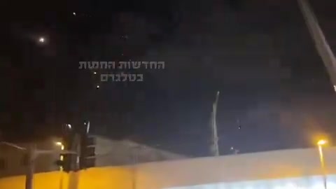 Dozens of Ballistic Missiles seen in the Sky over Jerusalem