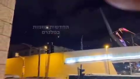 עשרות טילים בליסטיים נראו בשמיים מעל ירושלים