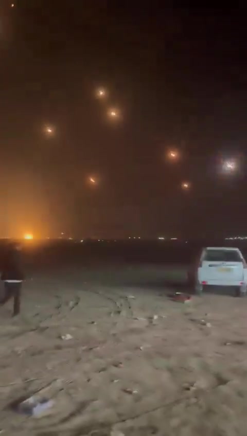 Video from the Negev from the Iranian attack