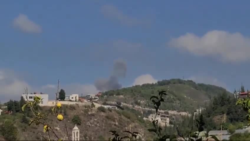 Israeli airstrike on the town of Al-Maaysra - Ftouh Keserwan(south to Byblos)