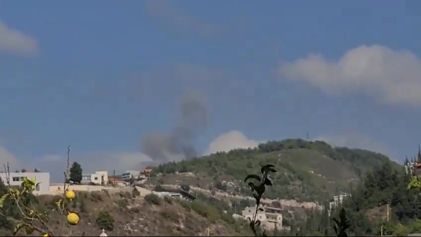 Israëlische luchtaanval op de stad Al-Maaysra - Ftouh Keserwan (ten zuiden van Byblos)