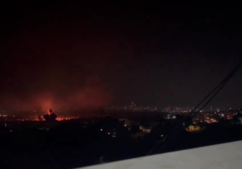 More than 10 violent and successive Israeli raids on the southern suburbs of Beirut 