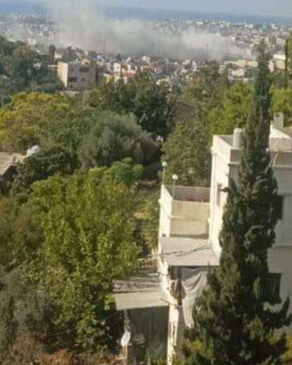 Scenes of the recent Israeli targeting of the southern suburb by the air force