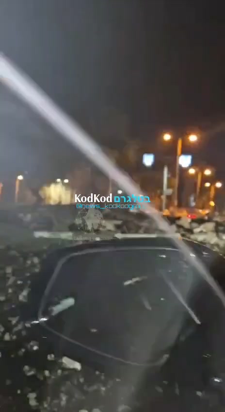 Another scene of missile hit in Haifa