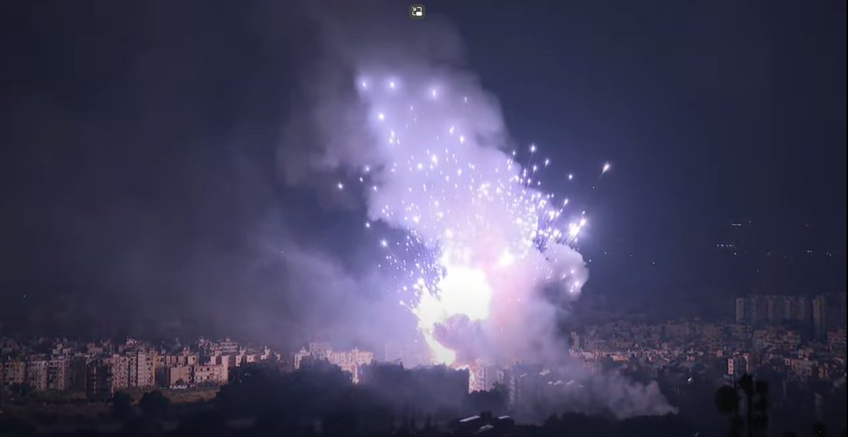 Beirut. More massive secondary explosions with projectiles flying away