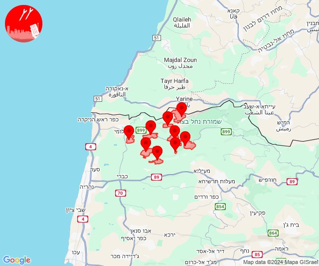 Raketten vanuit Zuid-Libanon afgevuurd richting West-Galilea