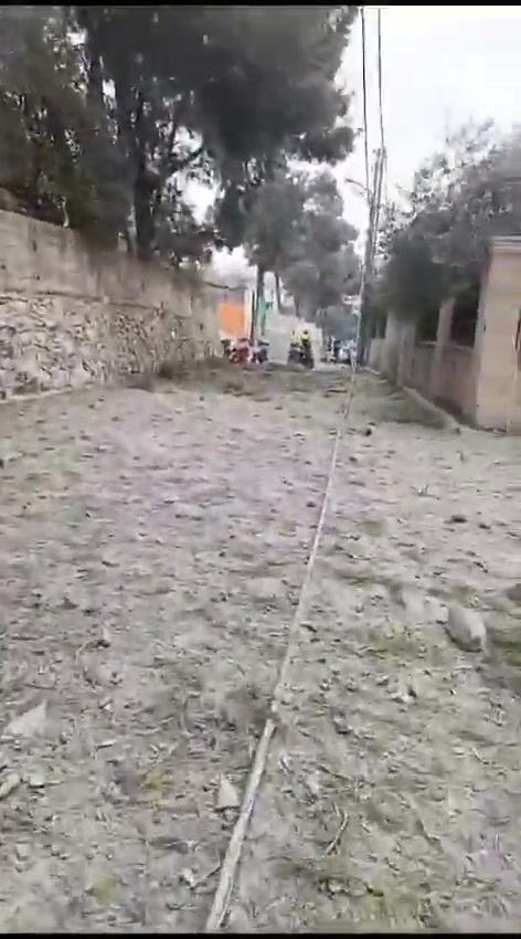 The aftermath of the raid that targeted the town of Harouf, south Lebanon