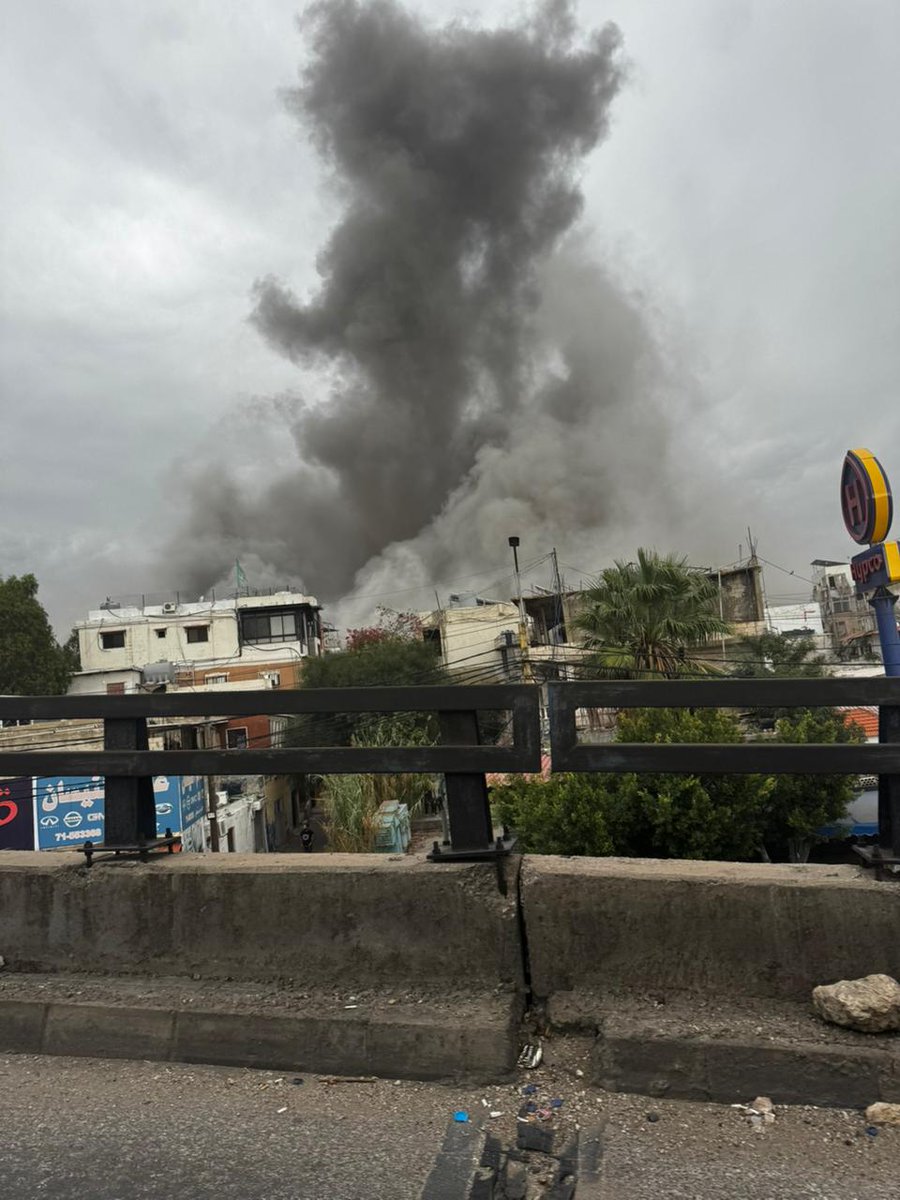 Le raid israélien qui a ciblé le quartier de Tahwitat Al-Ghadeer dans la banlieue sud de Beyrouth