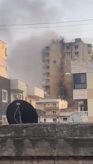 A raid targeted the Awda Tower building in Tyre