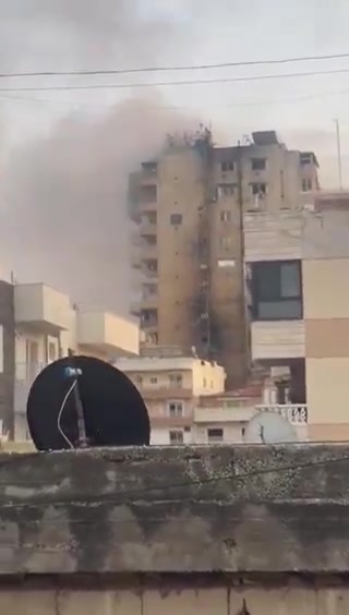 Een inval was gericht op het Awda-torengebouw in Tyrus