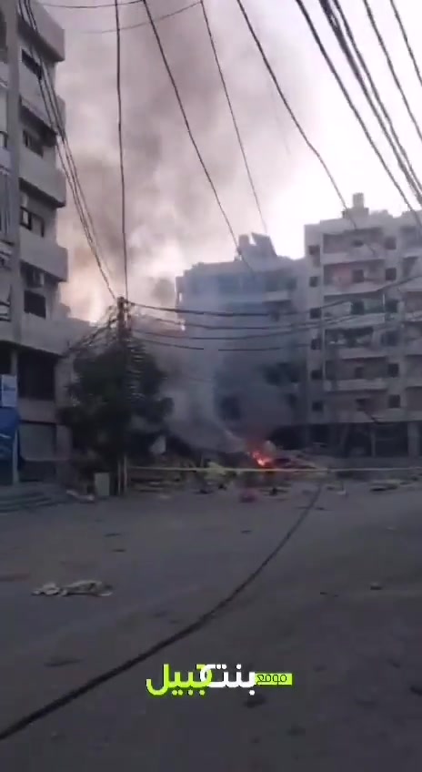 İsrailliler, tam saat 07:50'de Beyrut'un güney banliyösü olan Tahvitat el-Gadir bölgesini bir drone saldırısıyla hedef aldı.