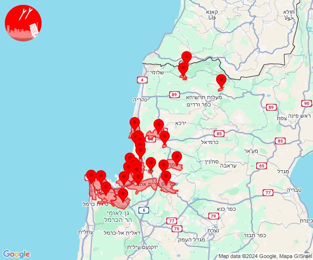 Raketen wurden auf die Gebiete Haifa und Akko abgefeuert