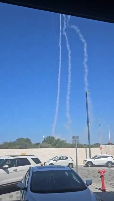 Interception over Haifa, a short time ago