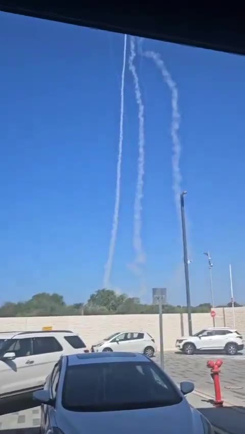 Interception over Haifa, a short time ago