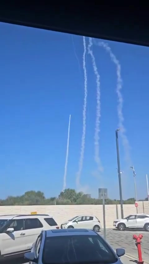 Interception over Haifa, a short time ago