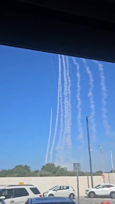 Interception over Haifa, a short time ago