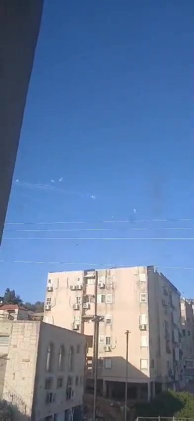 Rockets interceptions over Zfat