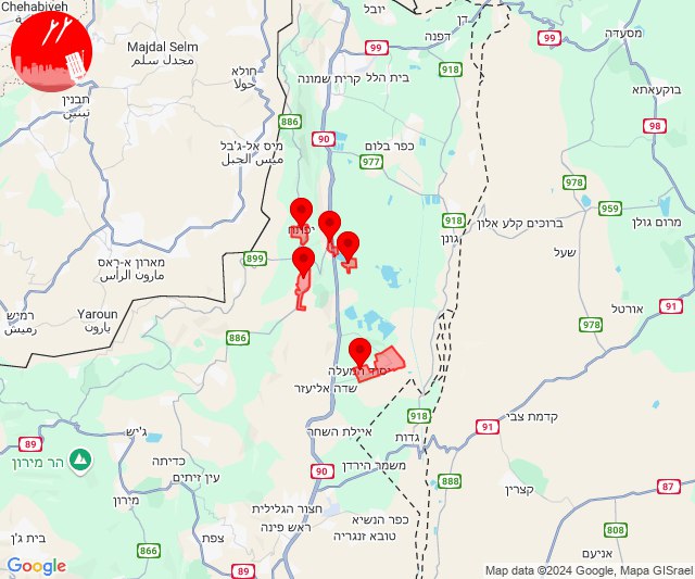 Continuous shelling by Hezbollah of communities along Lebanese-Israeli border, 14 alerts were triggered since the morning