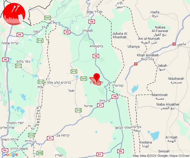 Er werden raketten afgevuurd richting Merom Golan