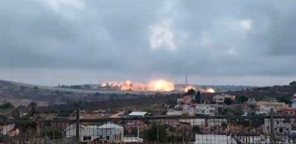 Israeli army blows up a mosque in the town of Al-Dhahira in the western sector and destroys houses adjacent to the border wall