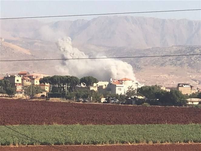 Hava kuvvetleri Lübnan'ın çeşitli kasabalarına (Maaroub, Sarein, Adous ve Ali el-Nahri) yeni saldırılar başlattı