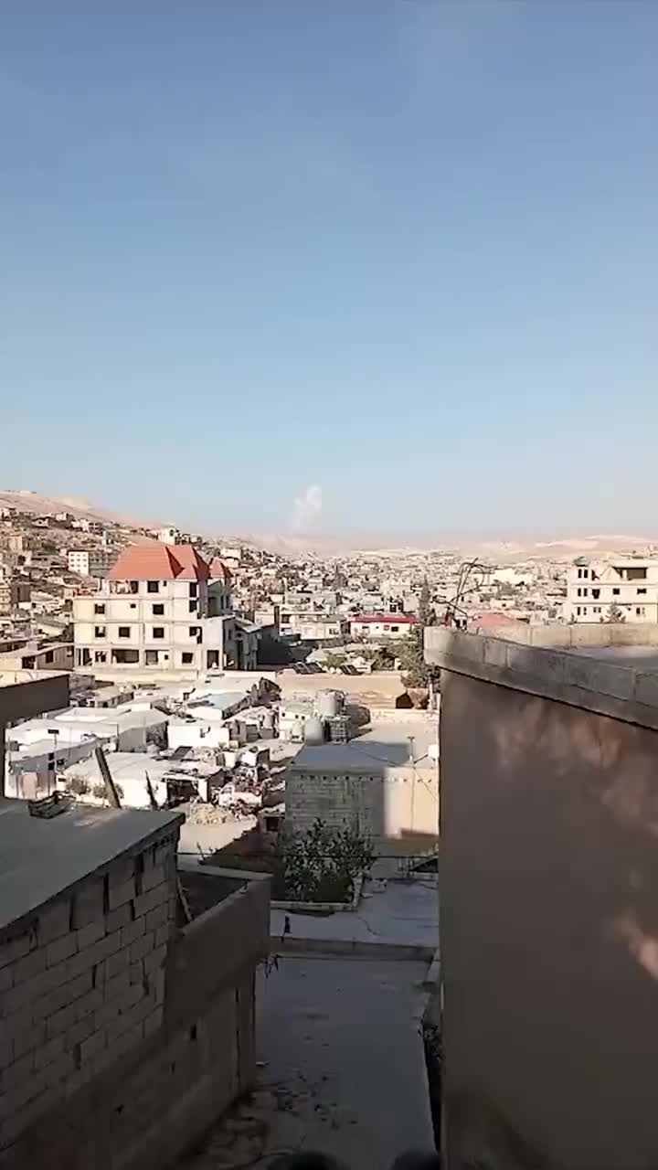 Video: The moment Arsal outskirts were targeted by an Israeli raid