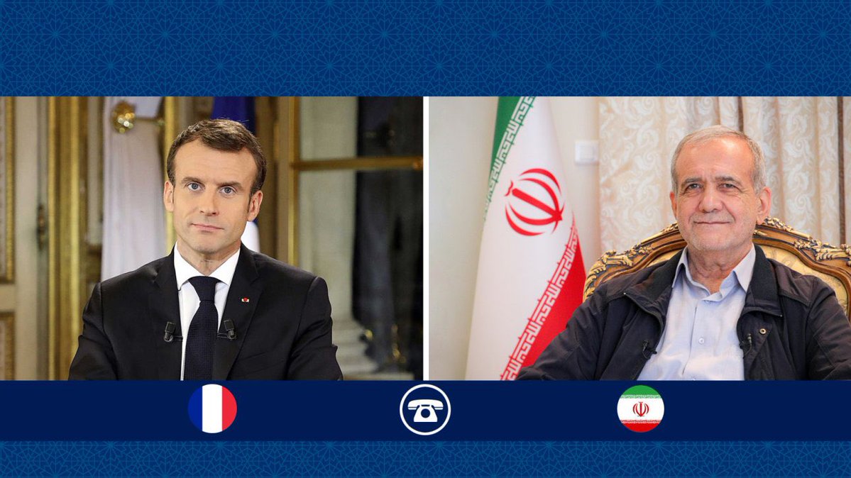 O presidente iraniano Pezeshkian e o presidente francês Macron tiveram um telefonema para discutir a situação no Oriente Médio, particularmente os esforços para um cessar-fogo entre Israel e o Hezbollah. O presidente iraniano disse que Teerã acolhe qualquer proposta para estabelecer paz e estabilidade na região