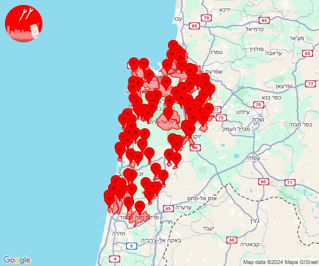 Rockets were fired towards Haifa area