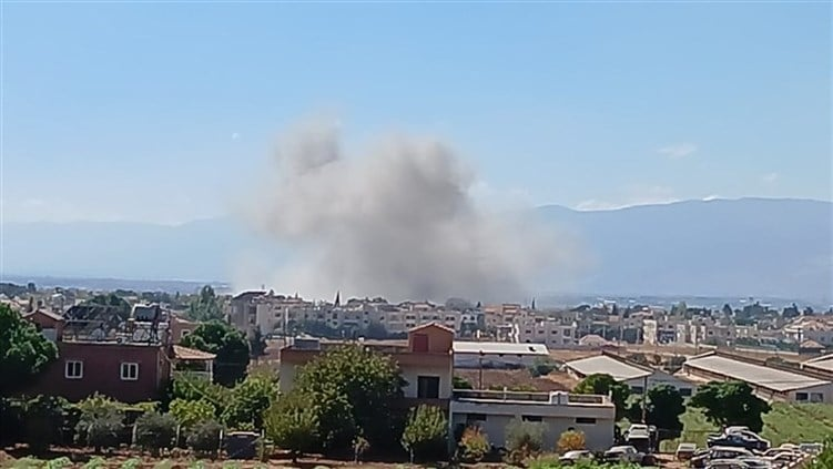 Israeli raid targets the town of Rayak, Al-Jami' neighborhood, in the Bekaa