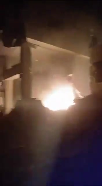 A circulating video of one of the raids that targeted the town of Qana