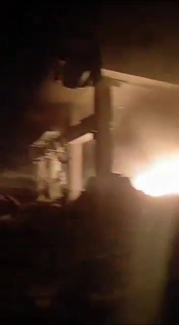 A circulating video of one of the raids that targeted the town of Qana