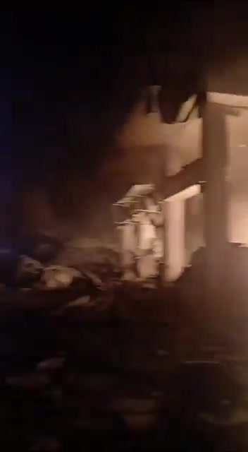 A circulating video of one of the raids that targeted the town of Qana