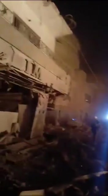 A circulating video of one of the raids that targeted the town of Qana