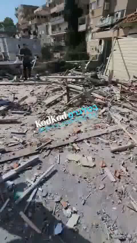 Destruction in Majd Al Kurum near Karmiel as result of Hezbollah rocket strike