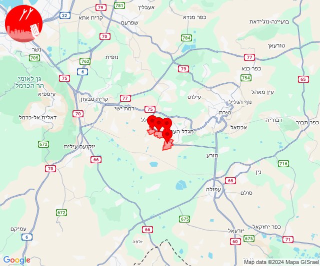 Rockets were fired towards Ramit David area