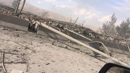 Frappe aérienne sur l'autoroute Rayak-Baalbek