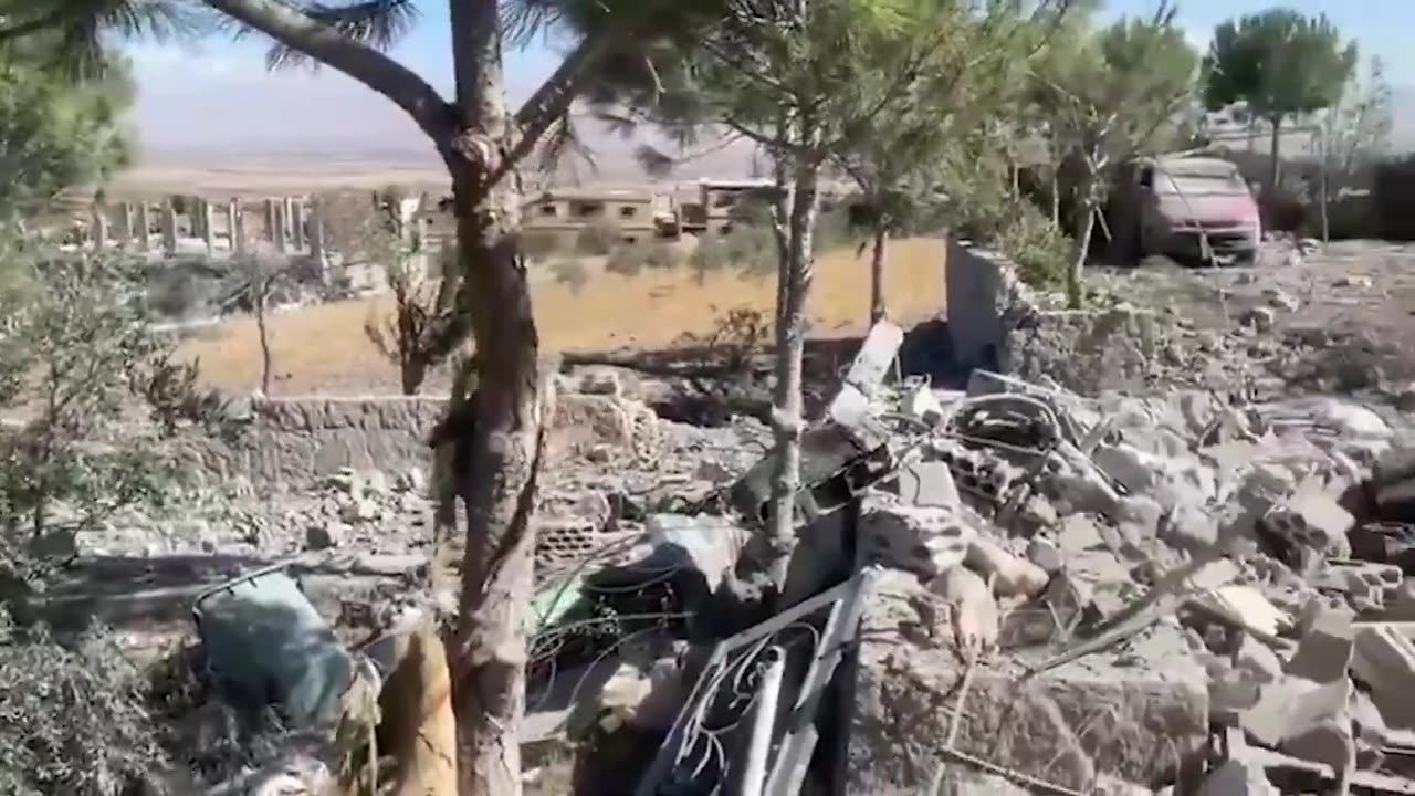 Ataques israelíes contra la ciudad de Taraya, en el distrito de Baalbek